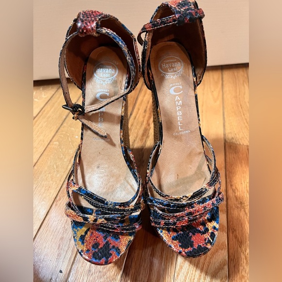 Jeffrey Campbell rare snakeskin platform heels cosplay YSL red yellow blue sexy - Picture 12 of 12